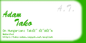 adam tako business card